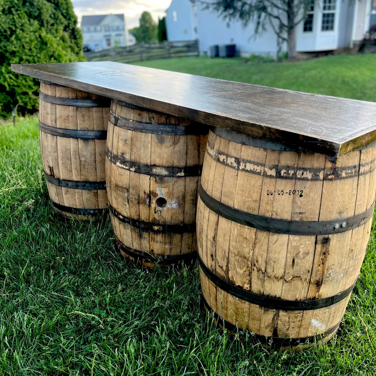 Wooden Whiskey Barrels