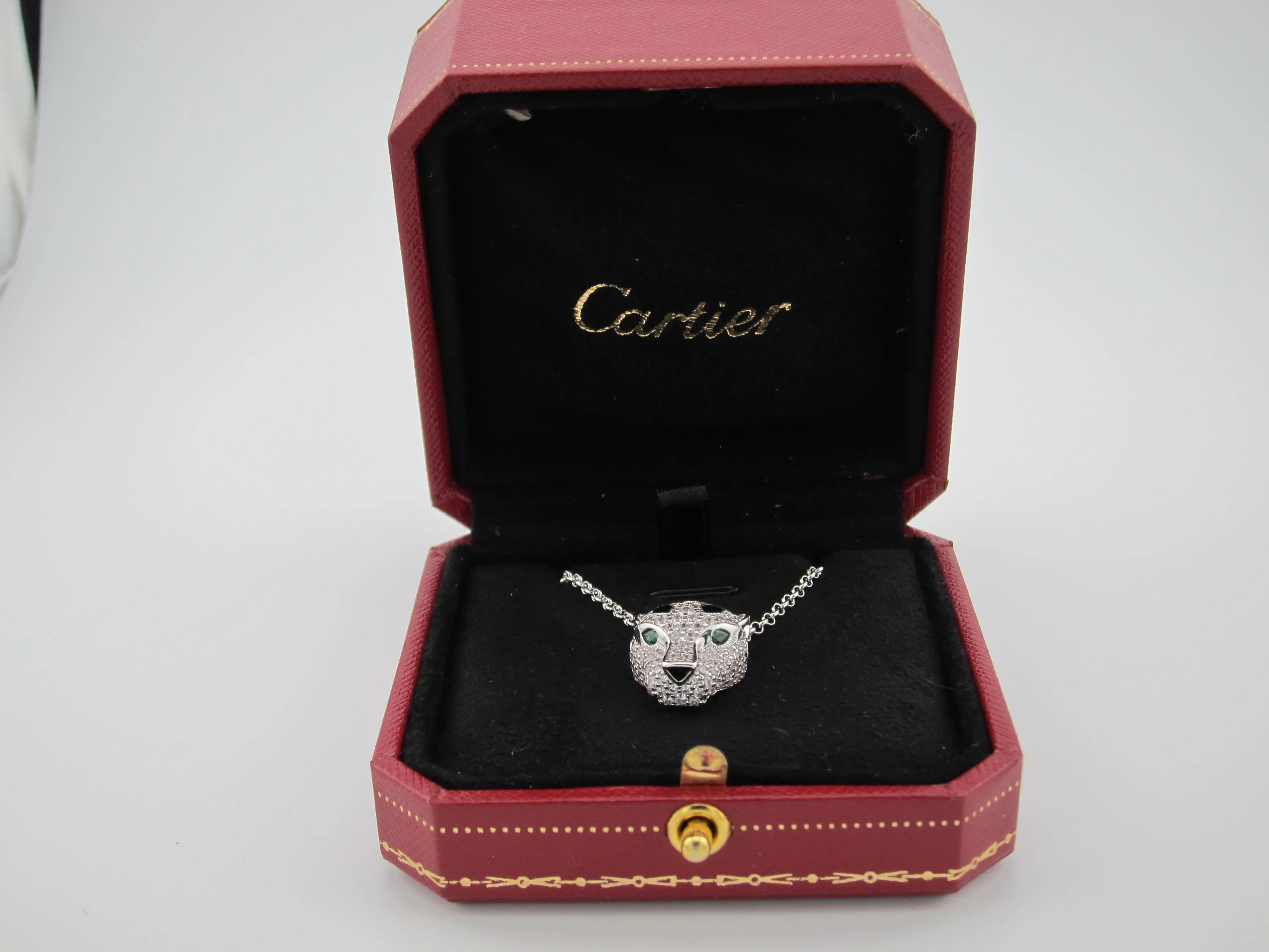 PANTHÈRE DE CARTIER NECKLACE, WHITE GOLD