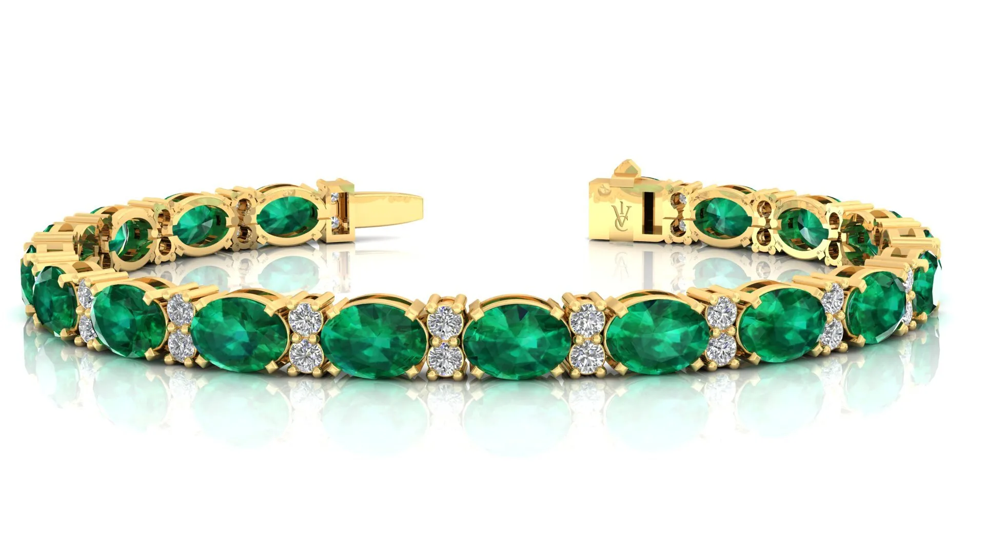 EMERALD LOCK BRACELET