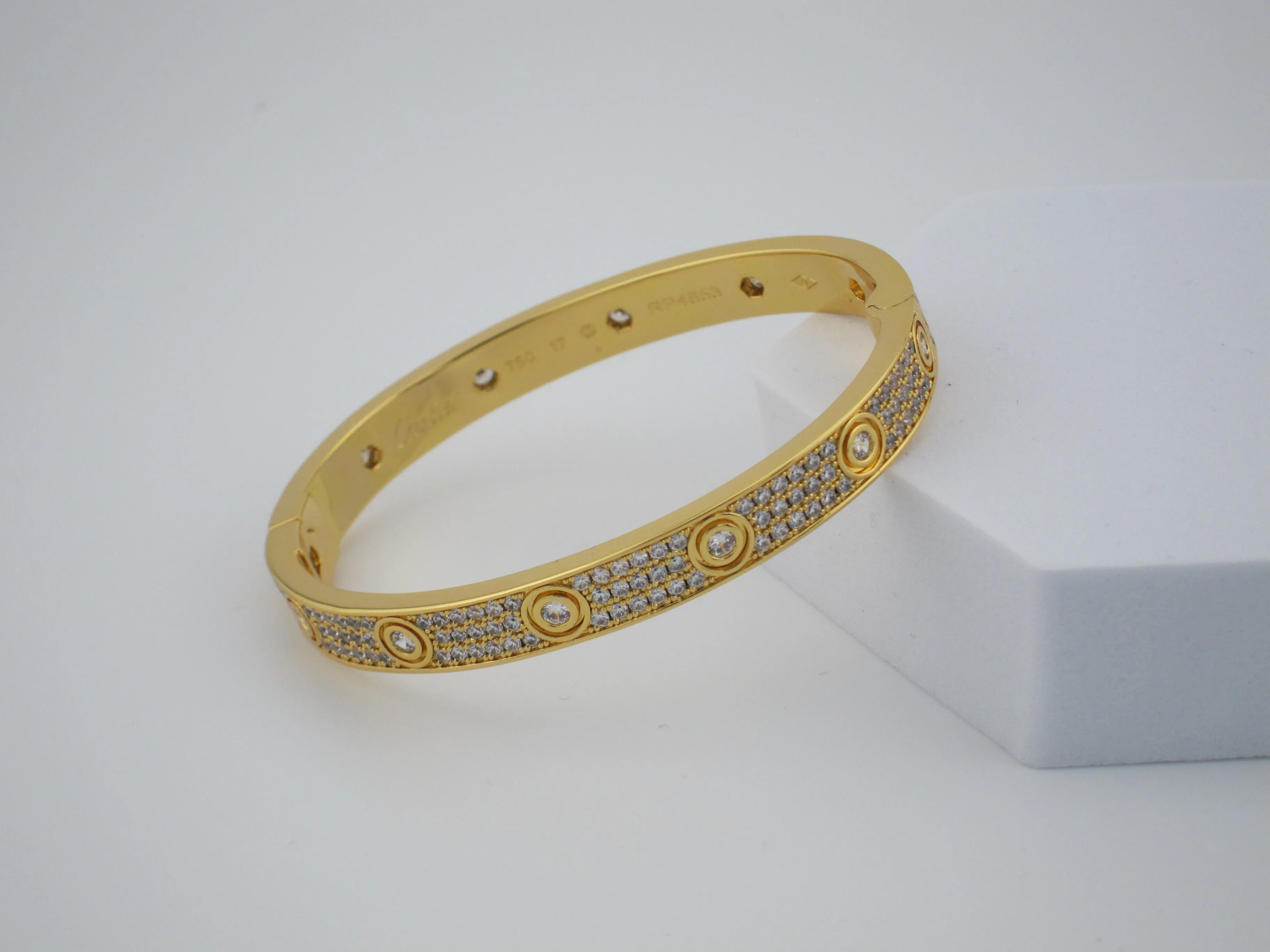 LOVE BRACELET DIAMOND-PAVED ROSE GOLD