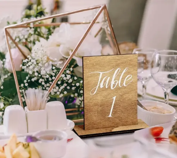 Wooden Table Sign (1-30)