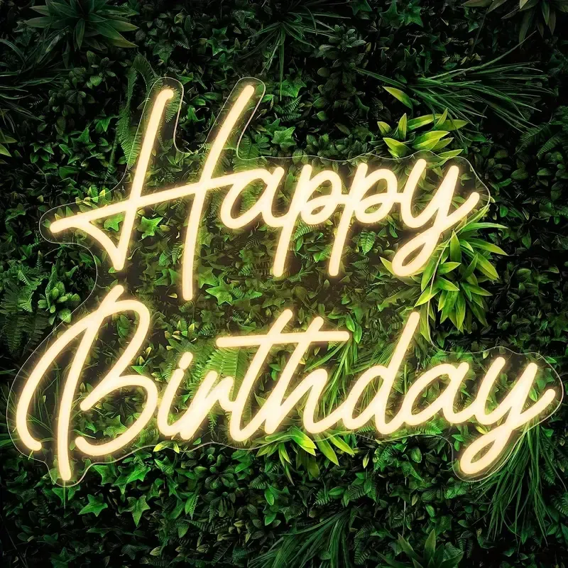 “Happy Birthday” Neon Sign 