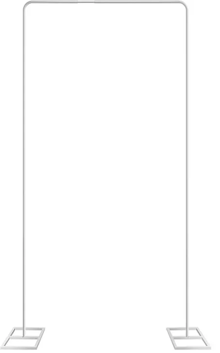 White Wedding Arch Stand with Bases Garden Arbor Archway