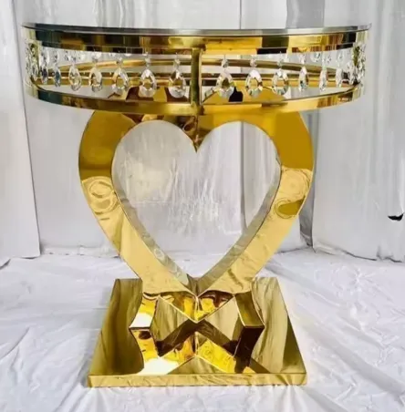 Gold Stainless Round Table