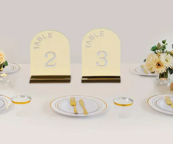  Golden Mirror Arch Table Numbers