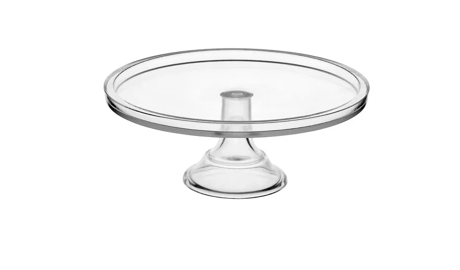 Vintage Clear Glass Cake Stand
