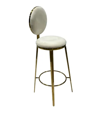 Gold oval Bar Stool