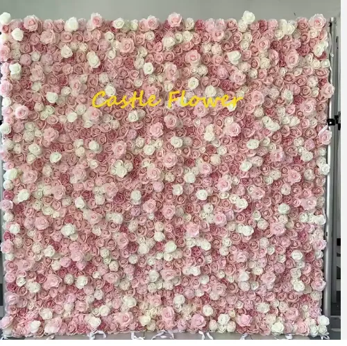 Luxury Pink Flower Wall