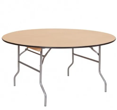 60″ Round Wood Table