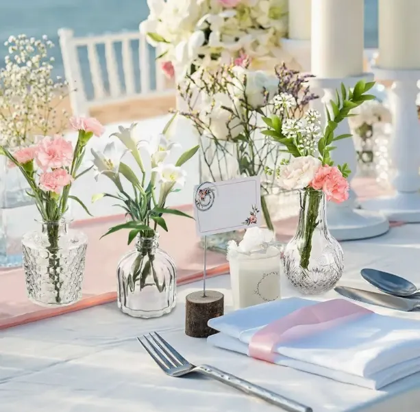 Vintage Flower Vases/ Glass Bud Vase