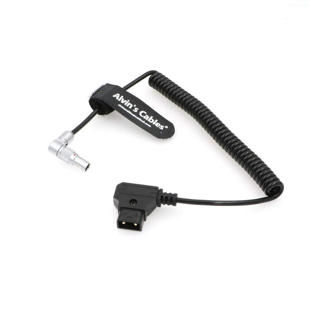 D-Tap auf 2-Pin-LEMO Kabel (rechtwinklig, Spiral)