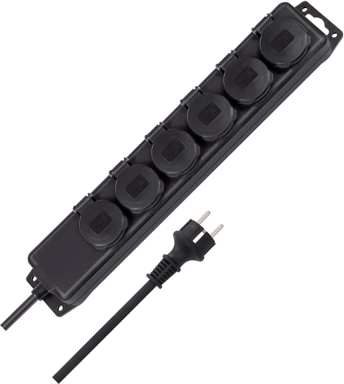 Schuko Verteiler mit 6 Ausgängen (IP44)