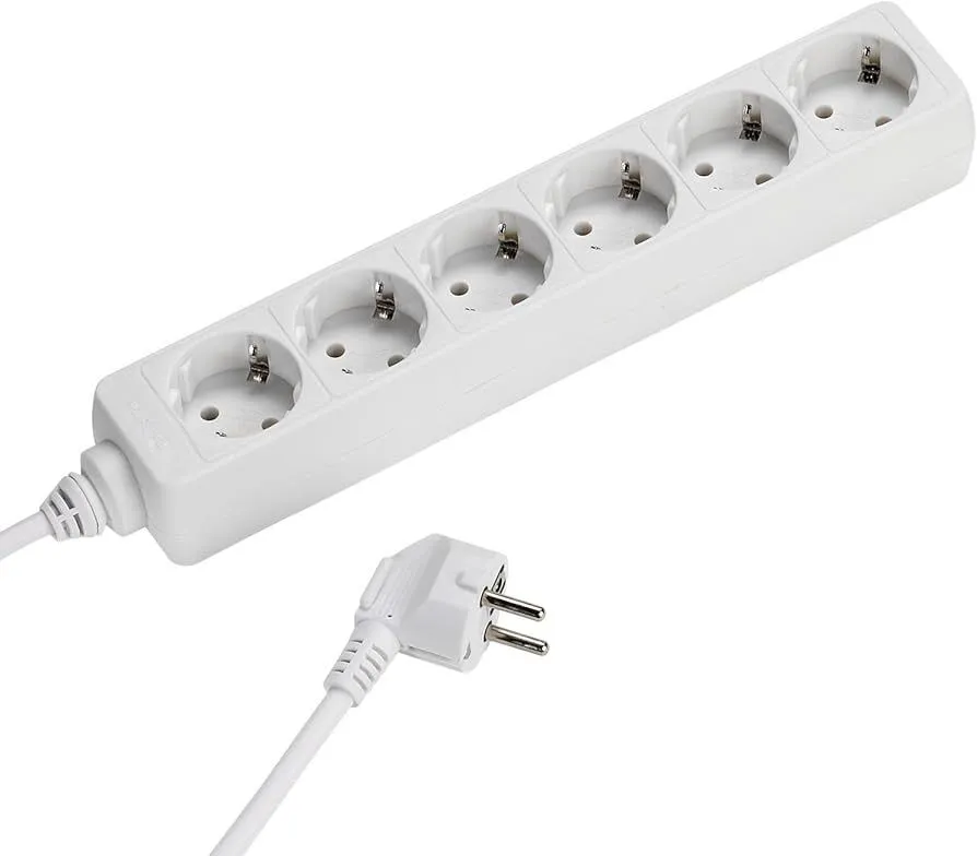 Schuko Verteiler mit 6 Ausgängen