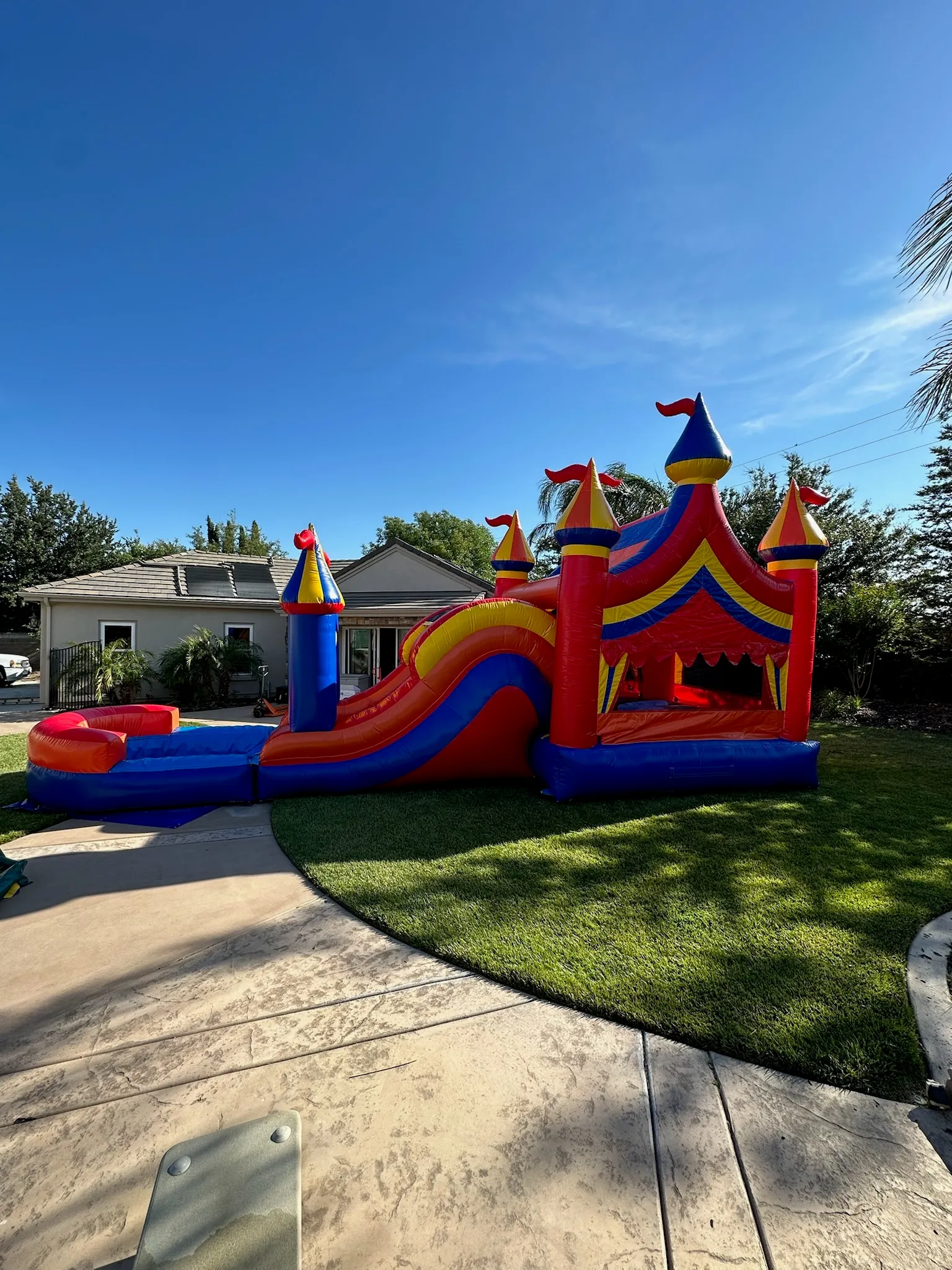 Castle Combo Bounce House Waterslide