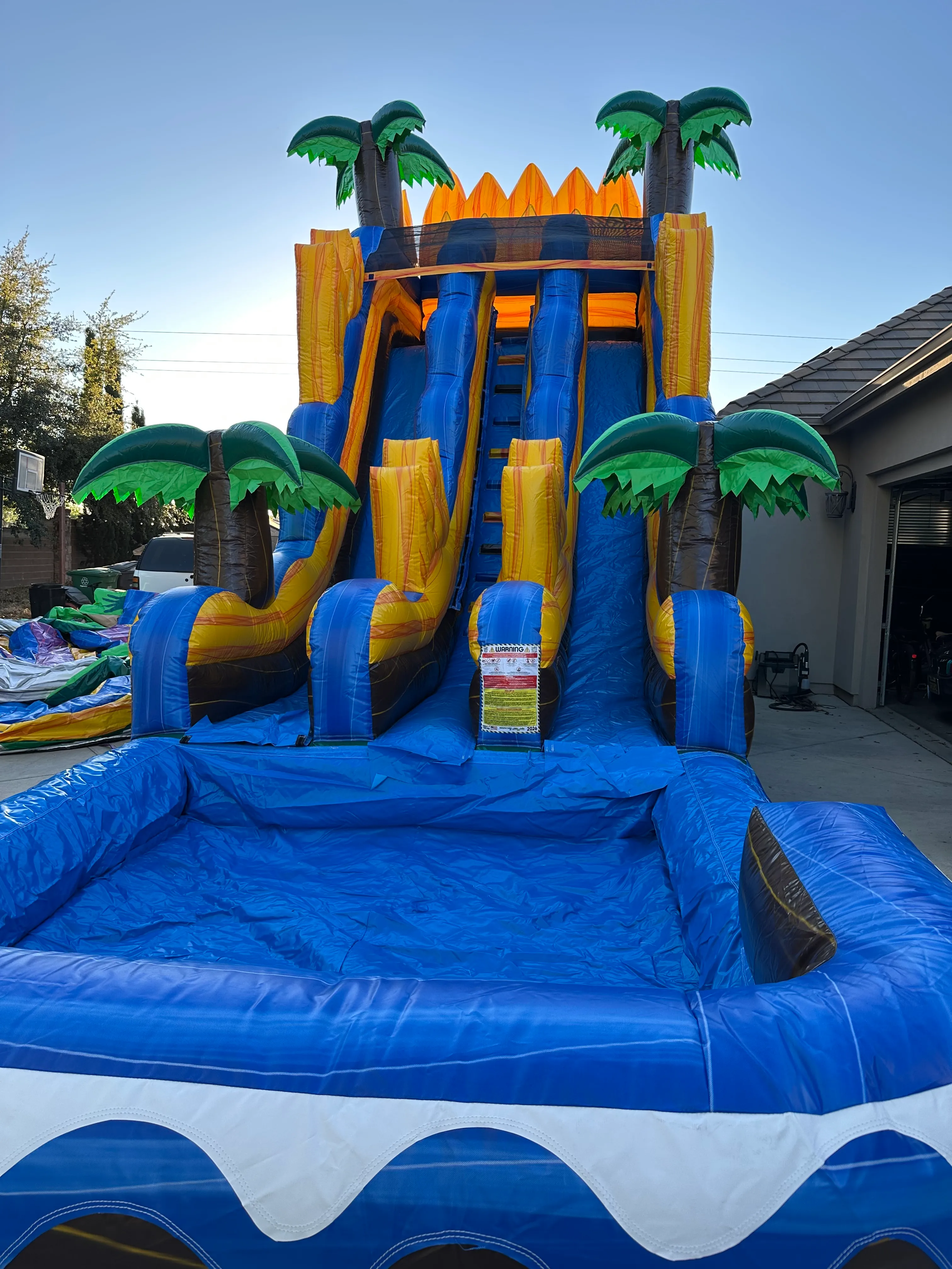 22 Foot Extreme Dual Lane Dry Slide