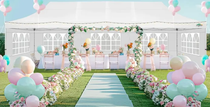 10 ft x 30 ft tent (optional sides)