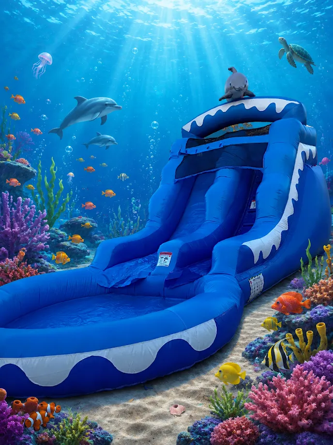 Dolphin 13 ft Water Slide