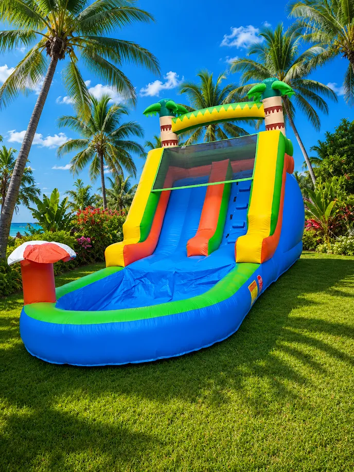 Tropical 12 ft Water Slide