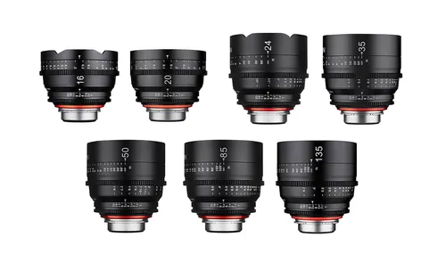Xeen Cinema Lens Kit (16, 20, 24, 35, 50, 85, 135mm) Canon EF