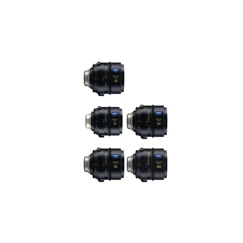 ZEISS SUPREME PRIME 5 LENS SET (25, 35, 50, 85 & 100 MM)