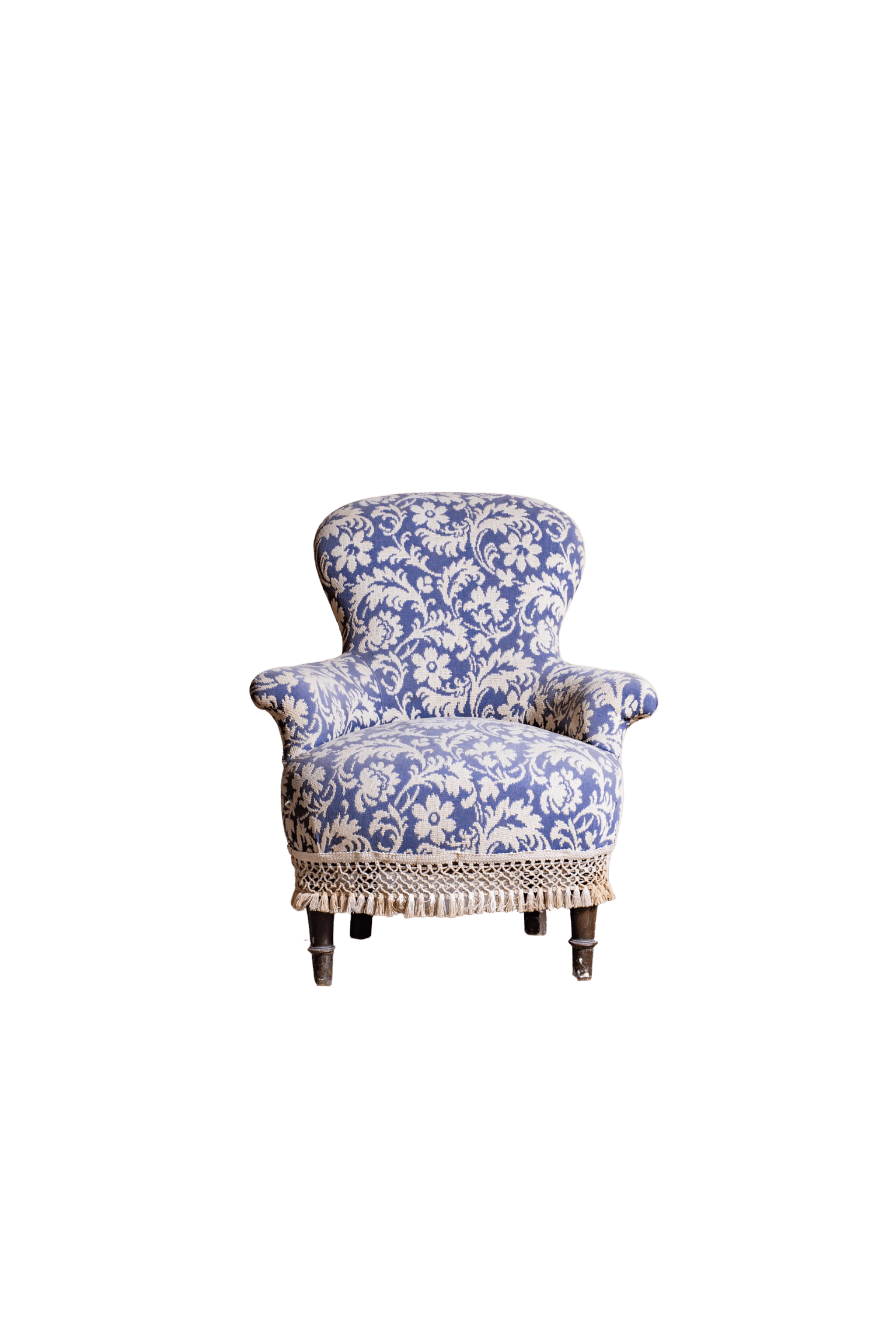 ARAZZA PAZZA - Poltrona in tessuto blu arazzo