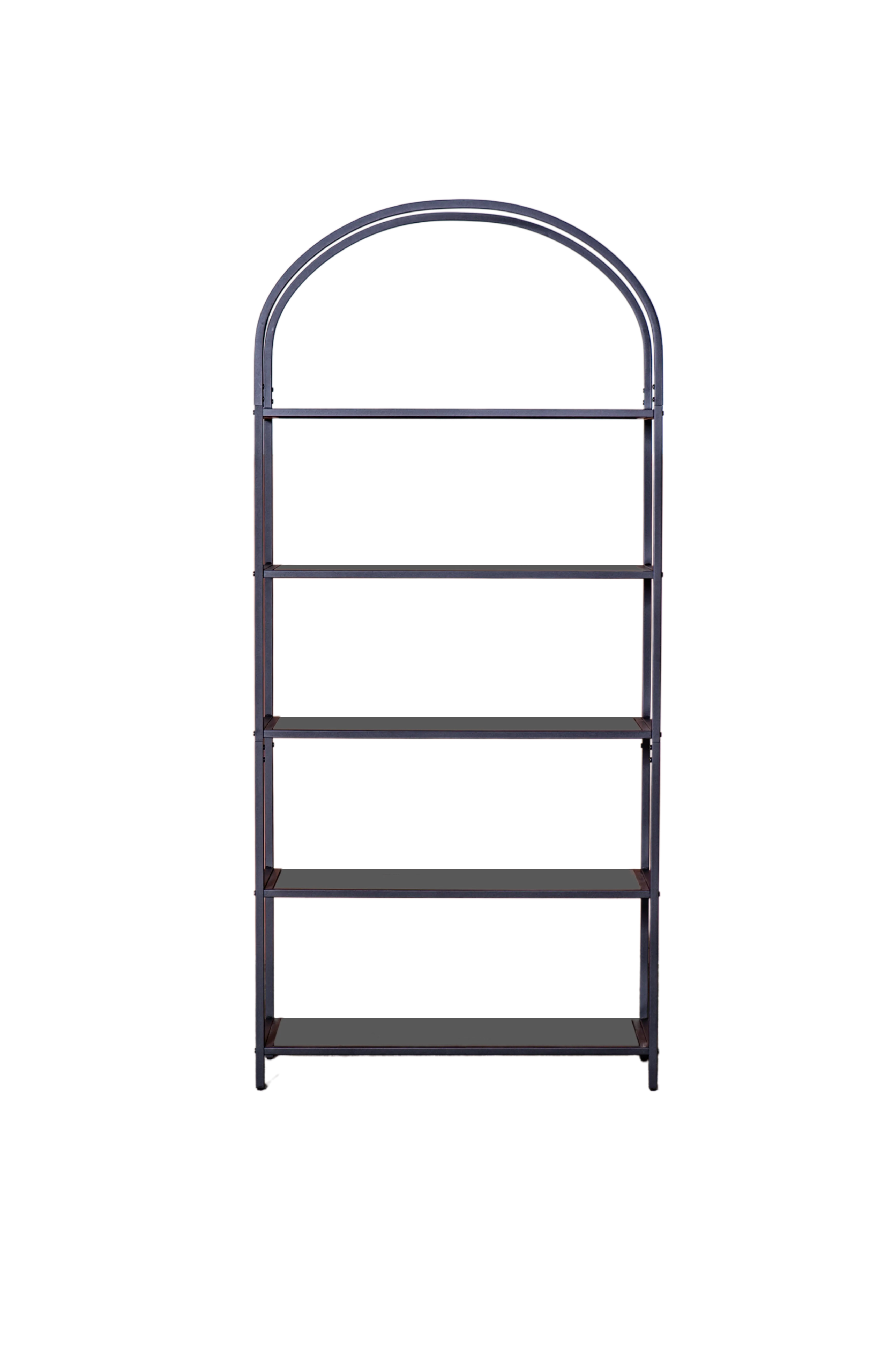 MARGOT - Scaffale ad arco in metallo nero