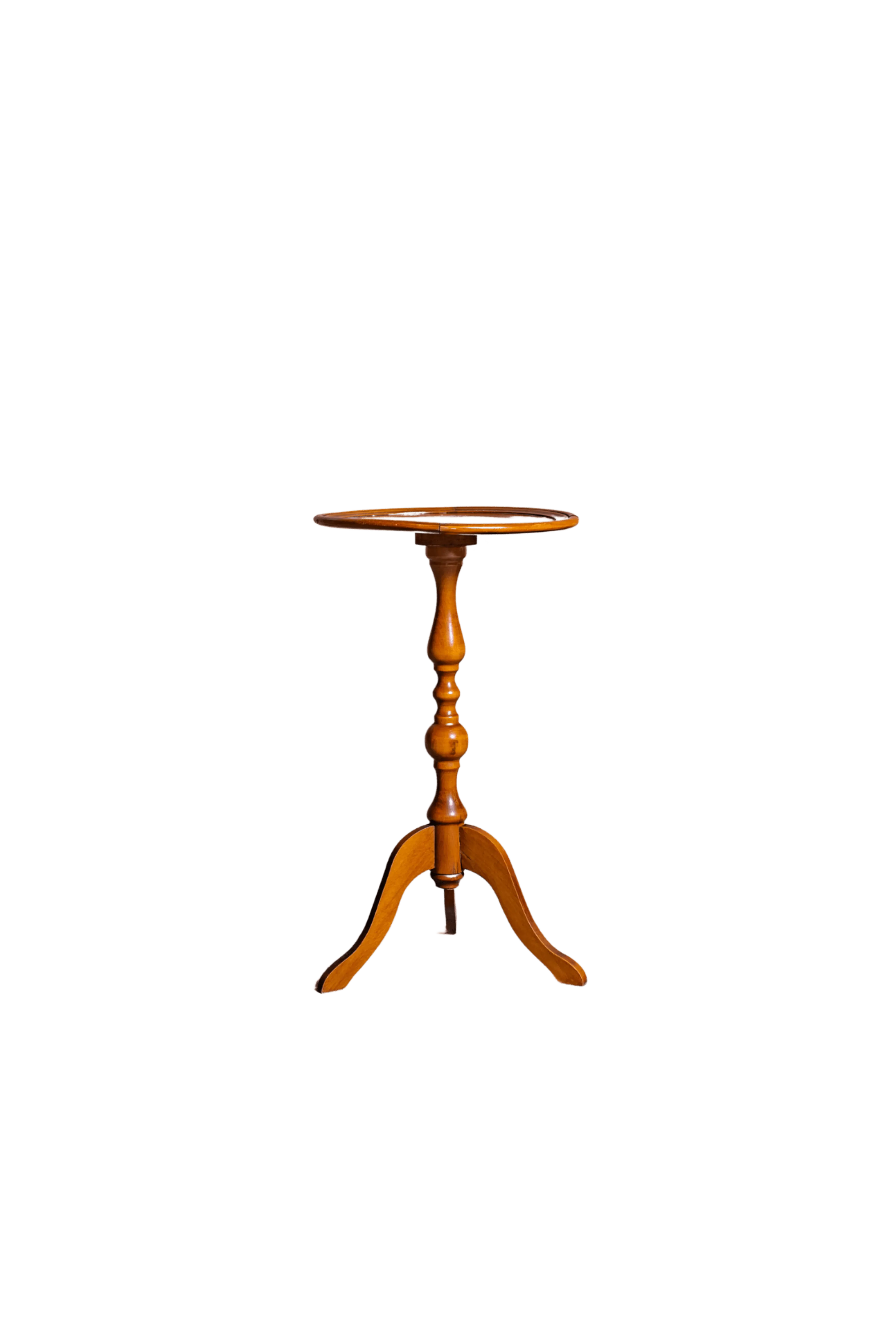 MINÙ - Tavolinetto in legno treppiede tondo