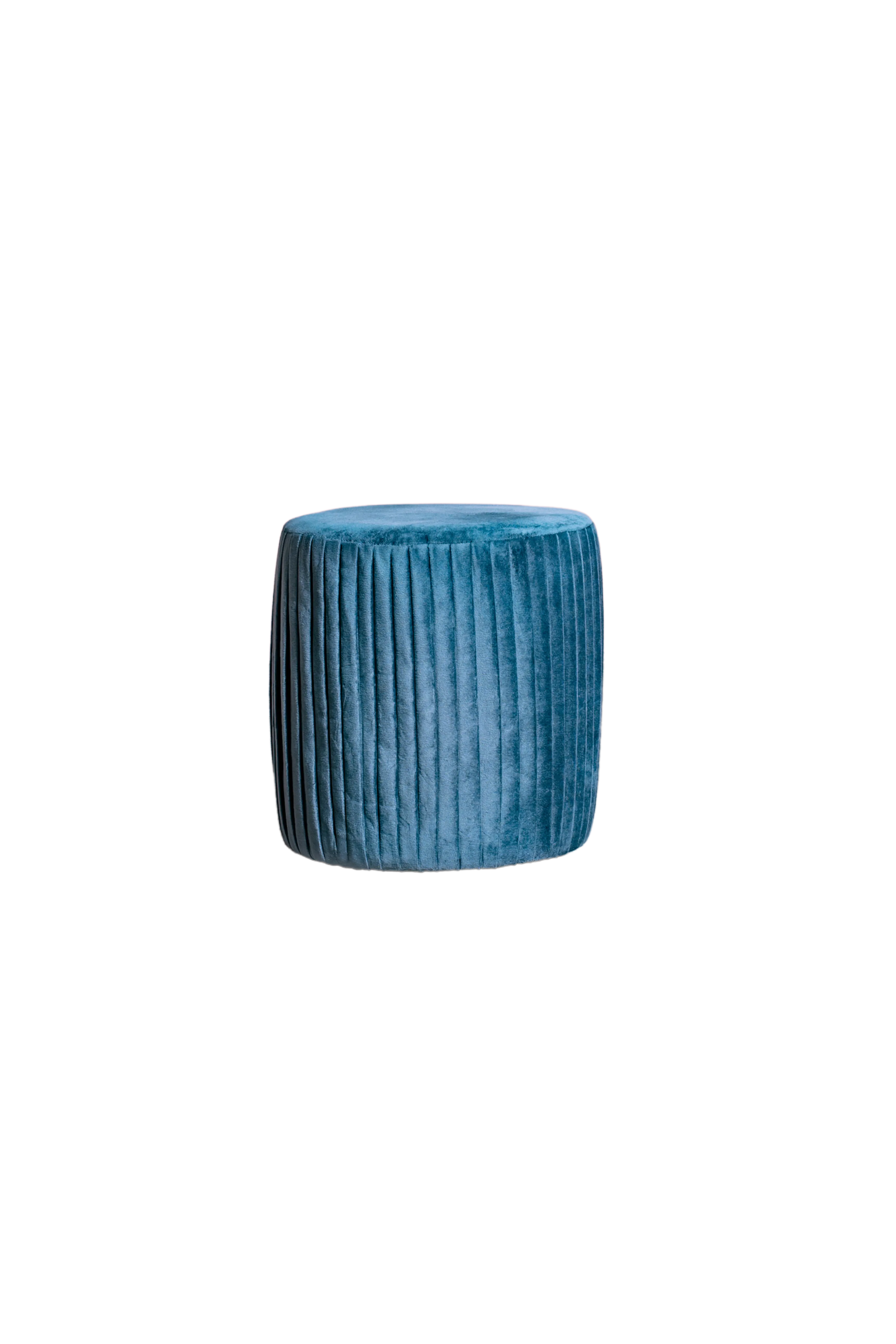 PLISSÉ CYLINDER Pouf alto plissettato grigio scuro