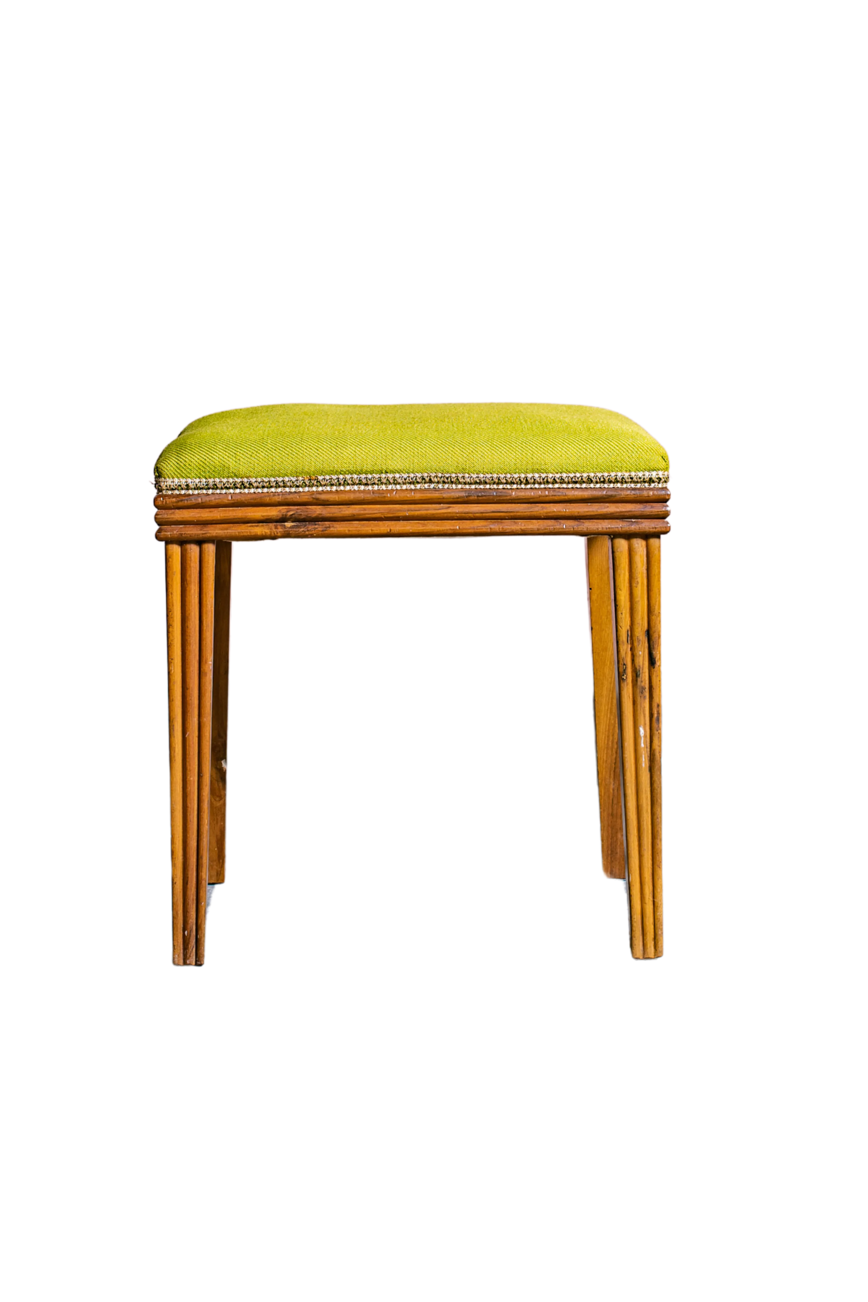 L’ACIDULA - Pouf quadrato cotone verde midcentury