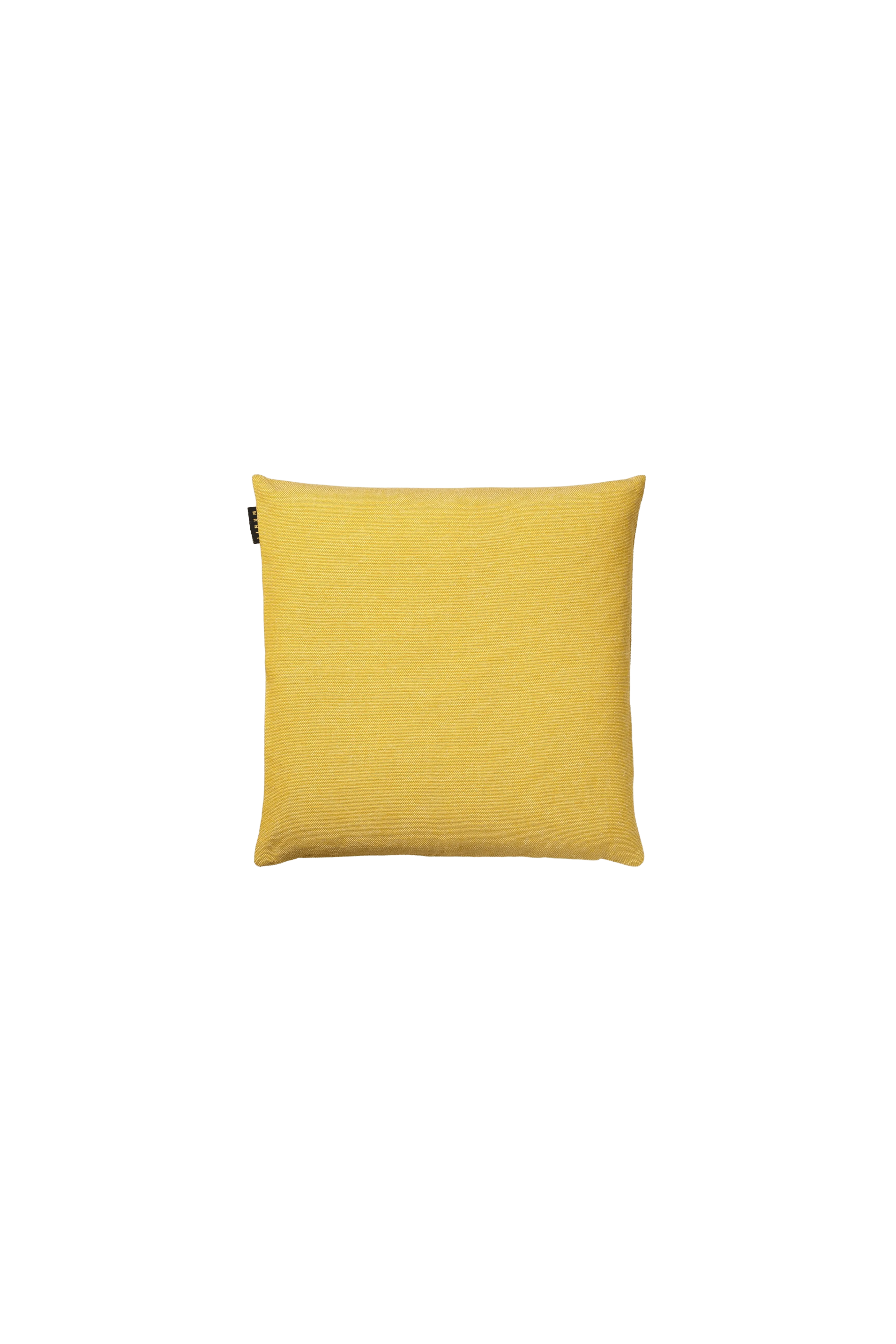 Cuscino cotone double face giallo/bianco
