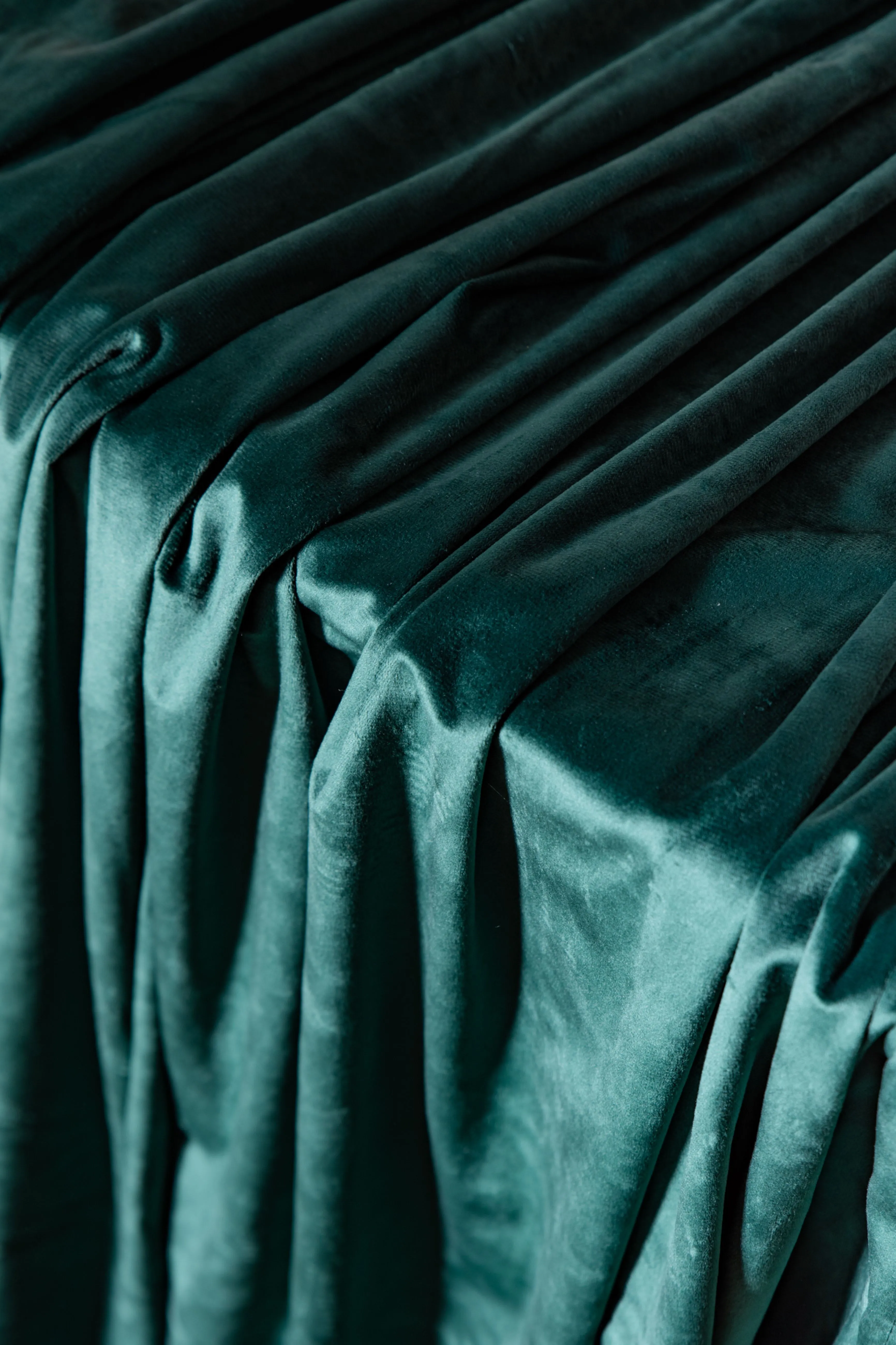 Tessuto velluto pannè verde verdon