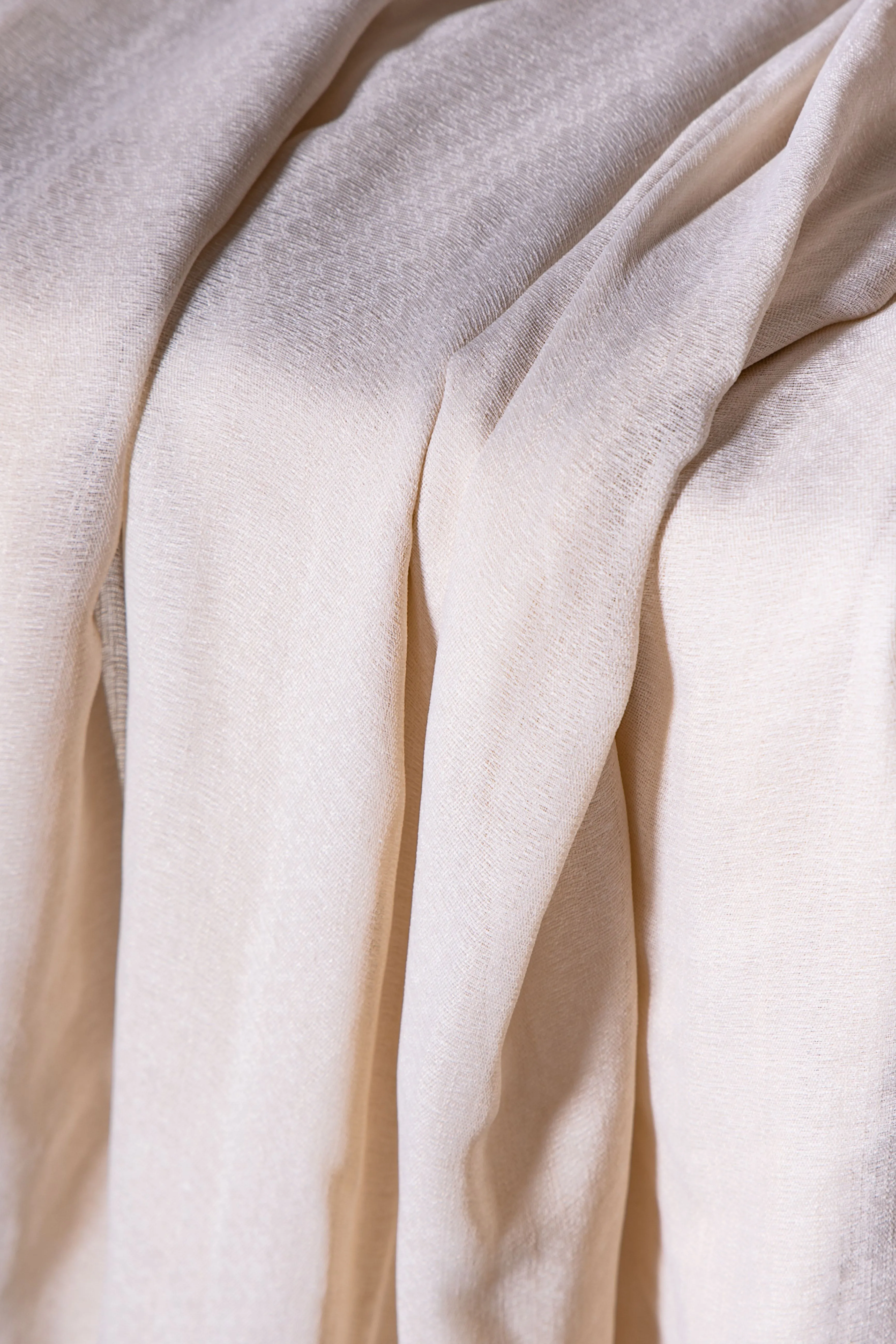 Tessuto cotone garzato bianco