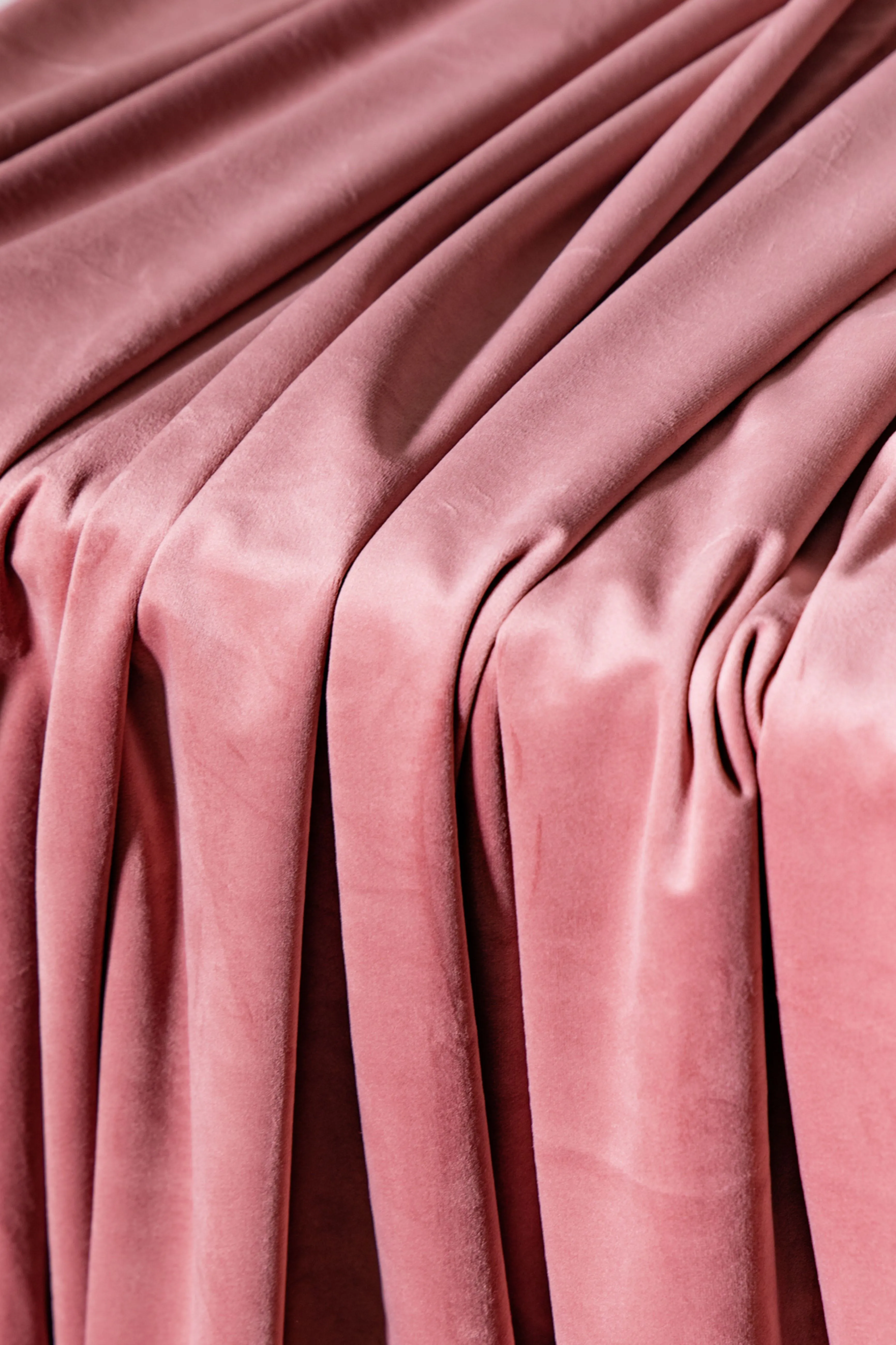 Tessuto velluto pannè rosa