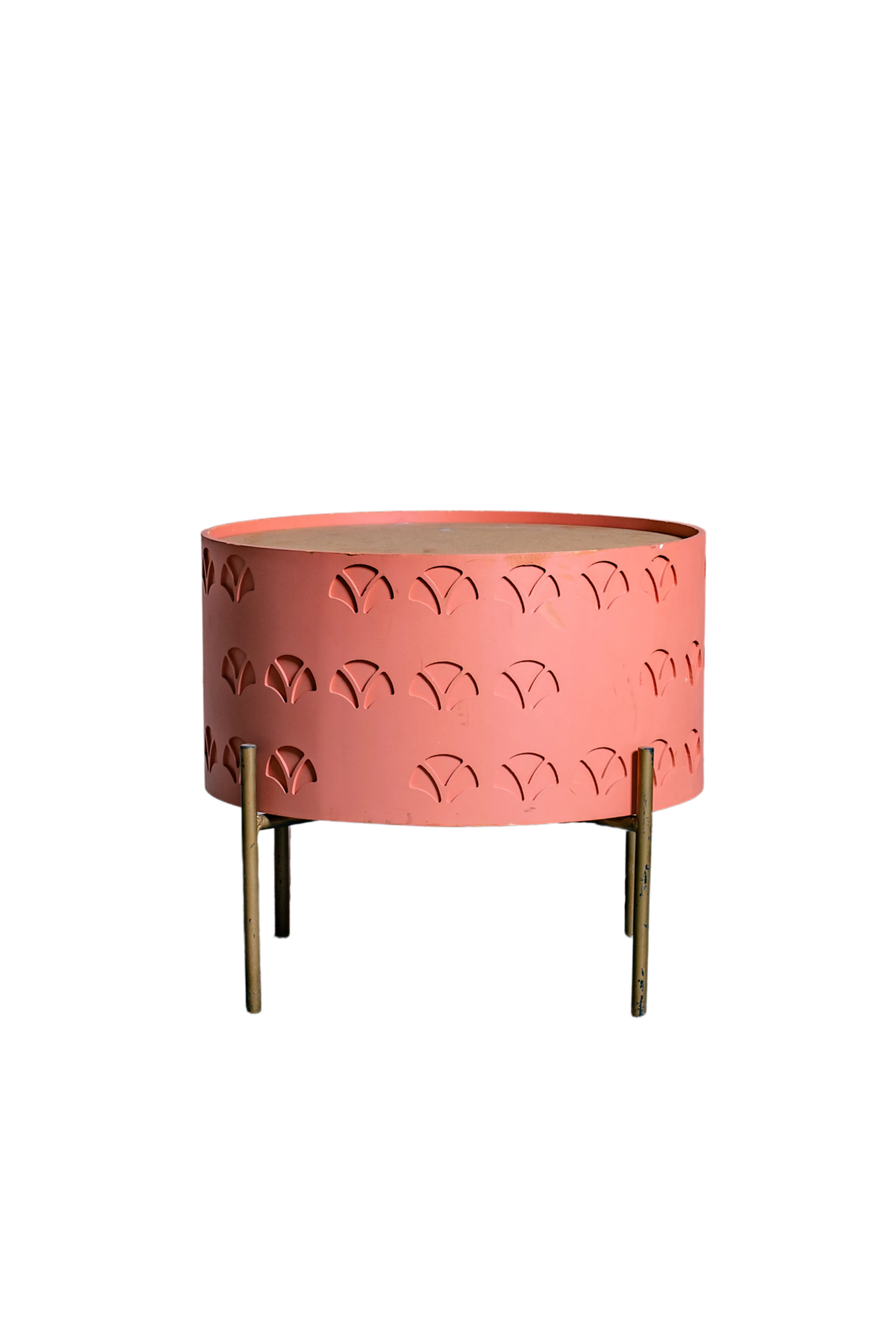 CAPSULE - Tavolinetto contenitore basso rosa