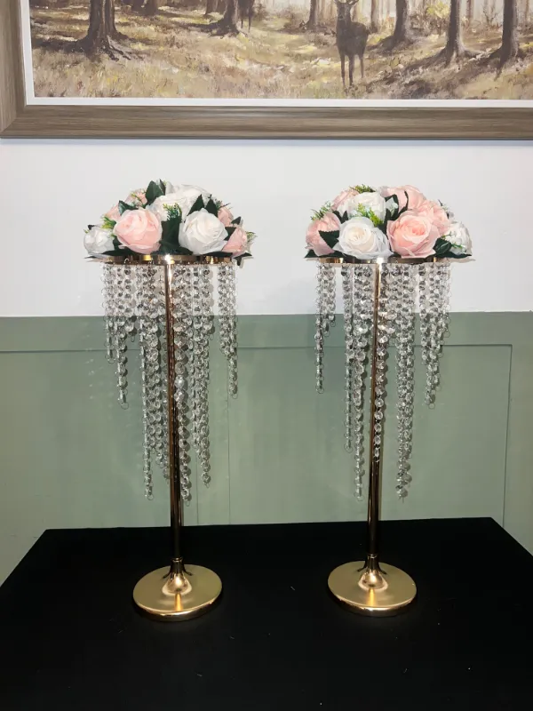 Crystal Flower Stand Wedding Centrepiece -Available to Hire
