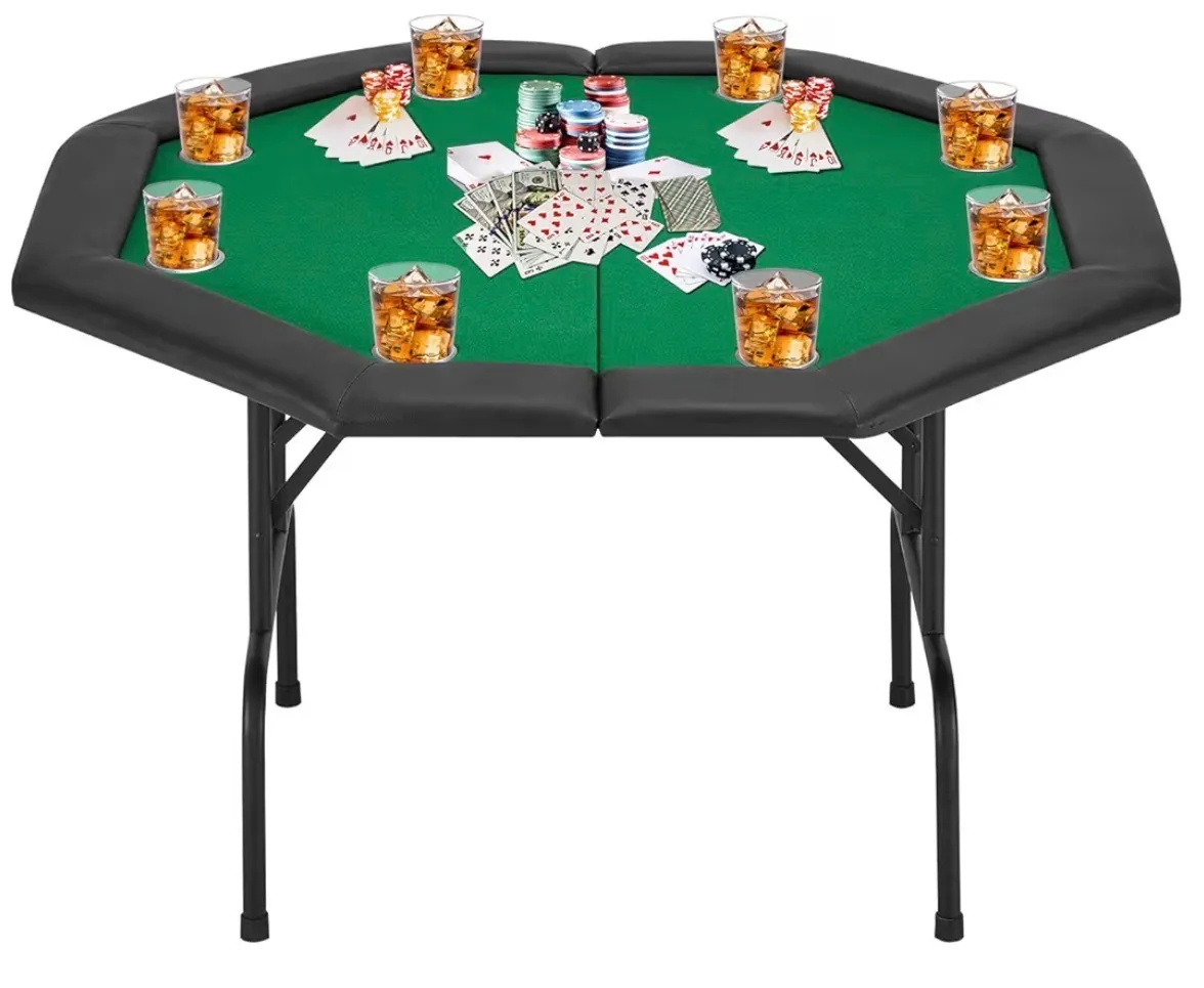 Poker Table & Poker Chips Set