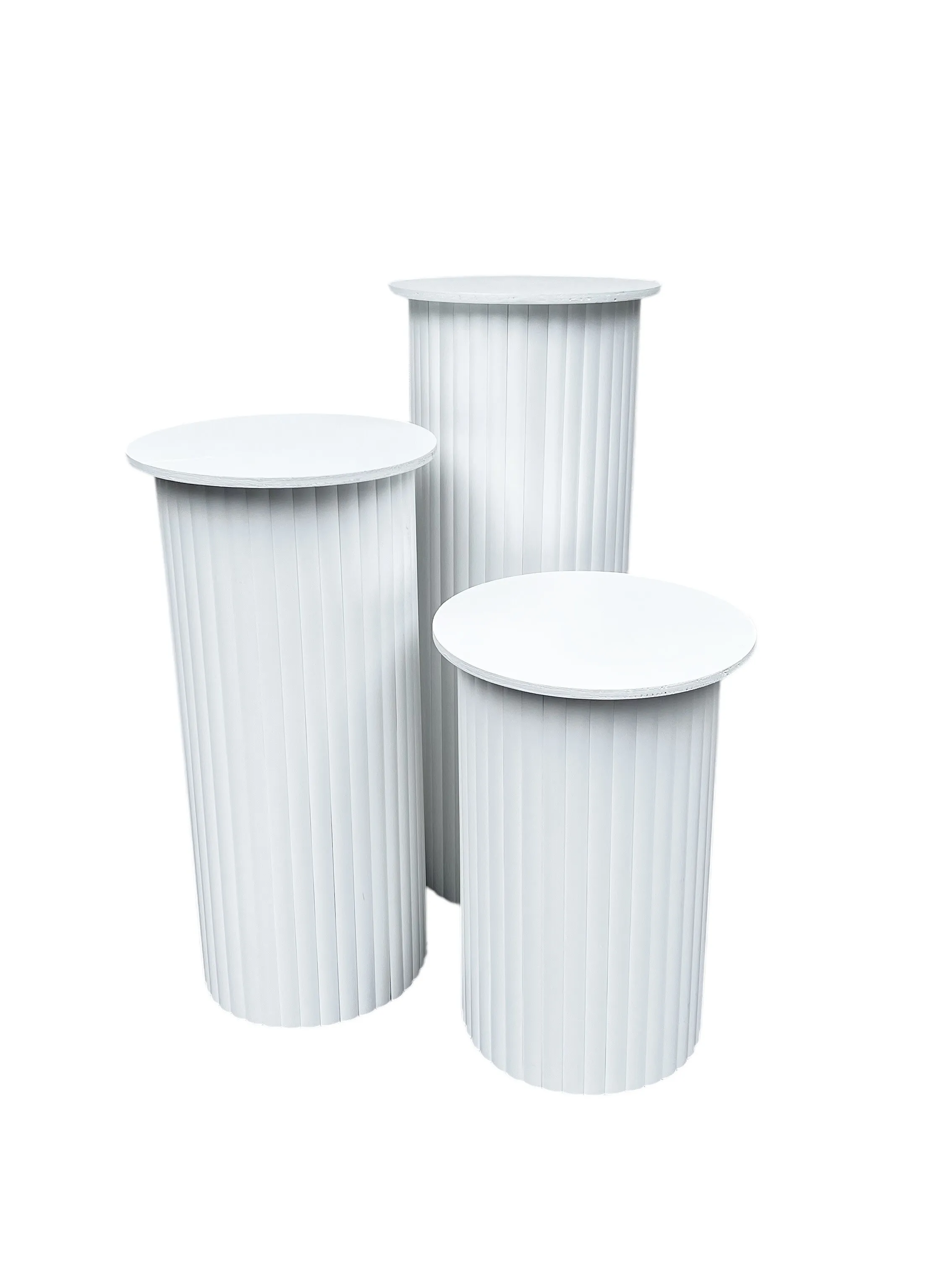 Ribbed Stands Set of 3