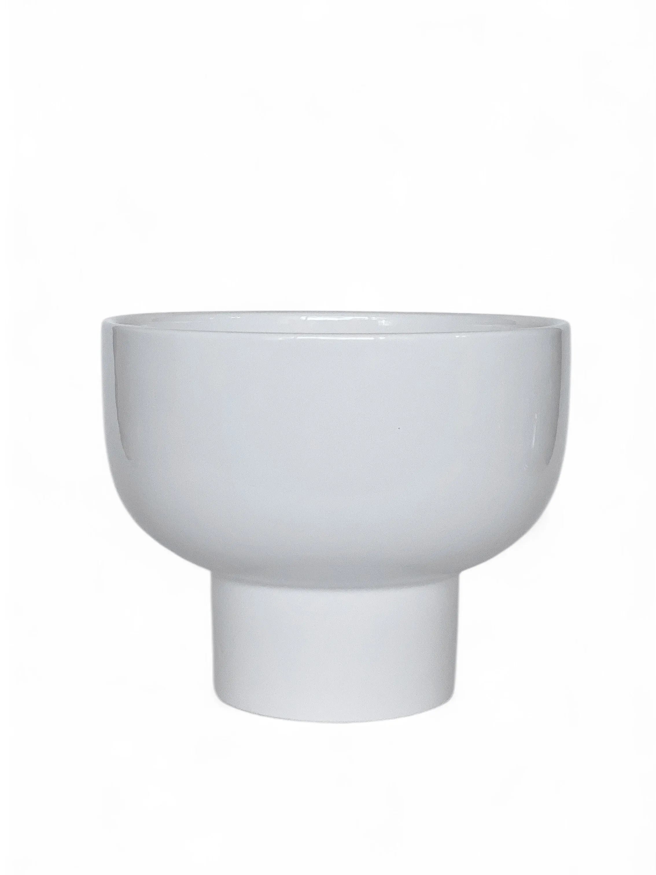 Large White Bowl Vase