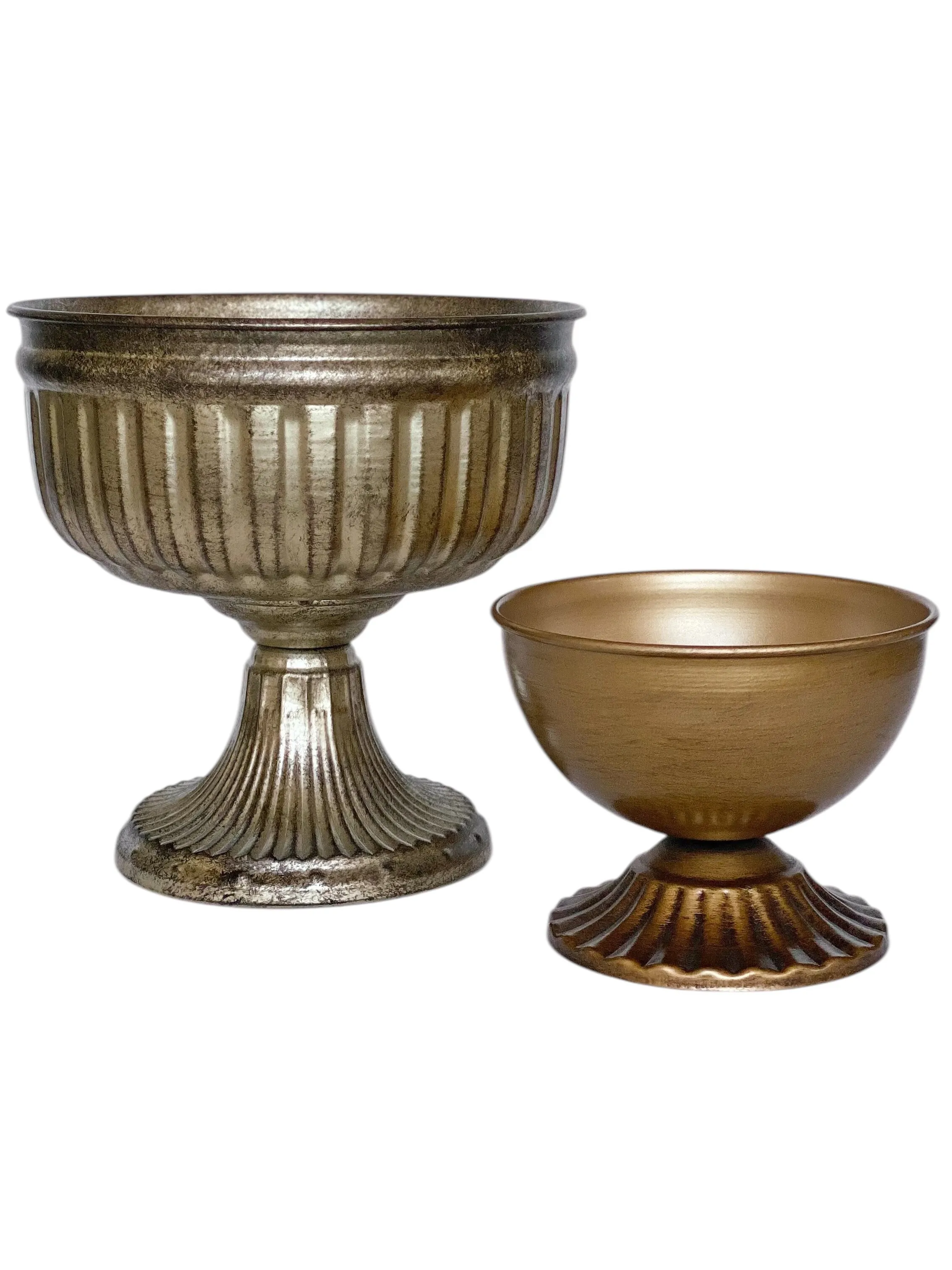 Gold Bowl Vases