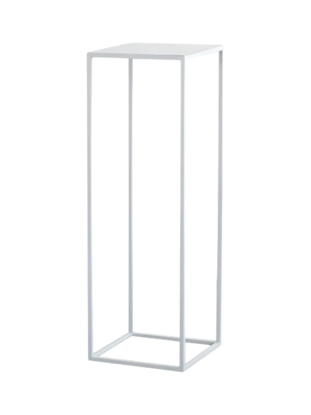White Metal Rectangular Stands