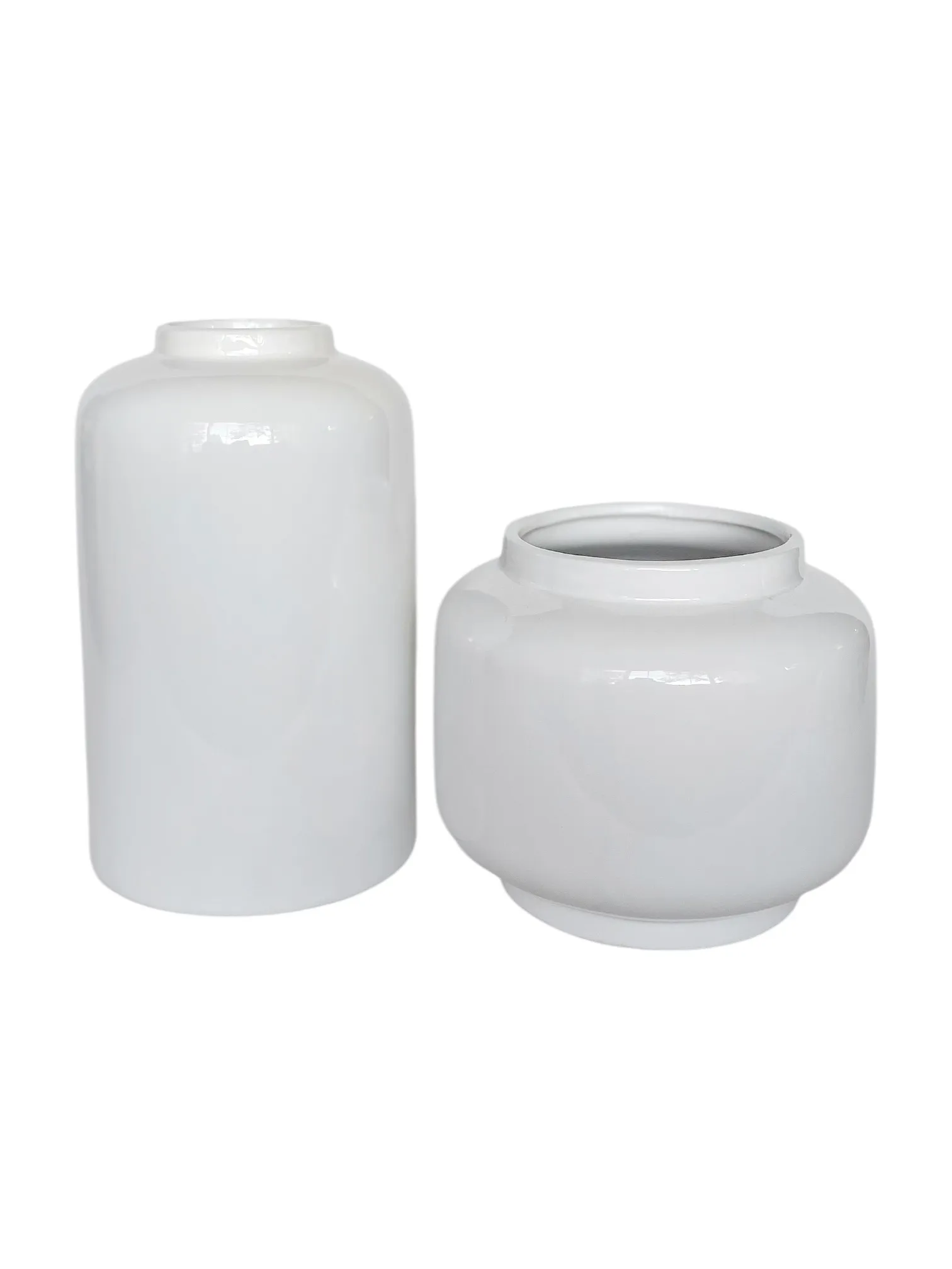 Large White Vases