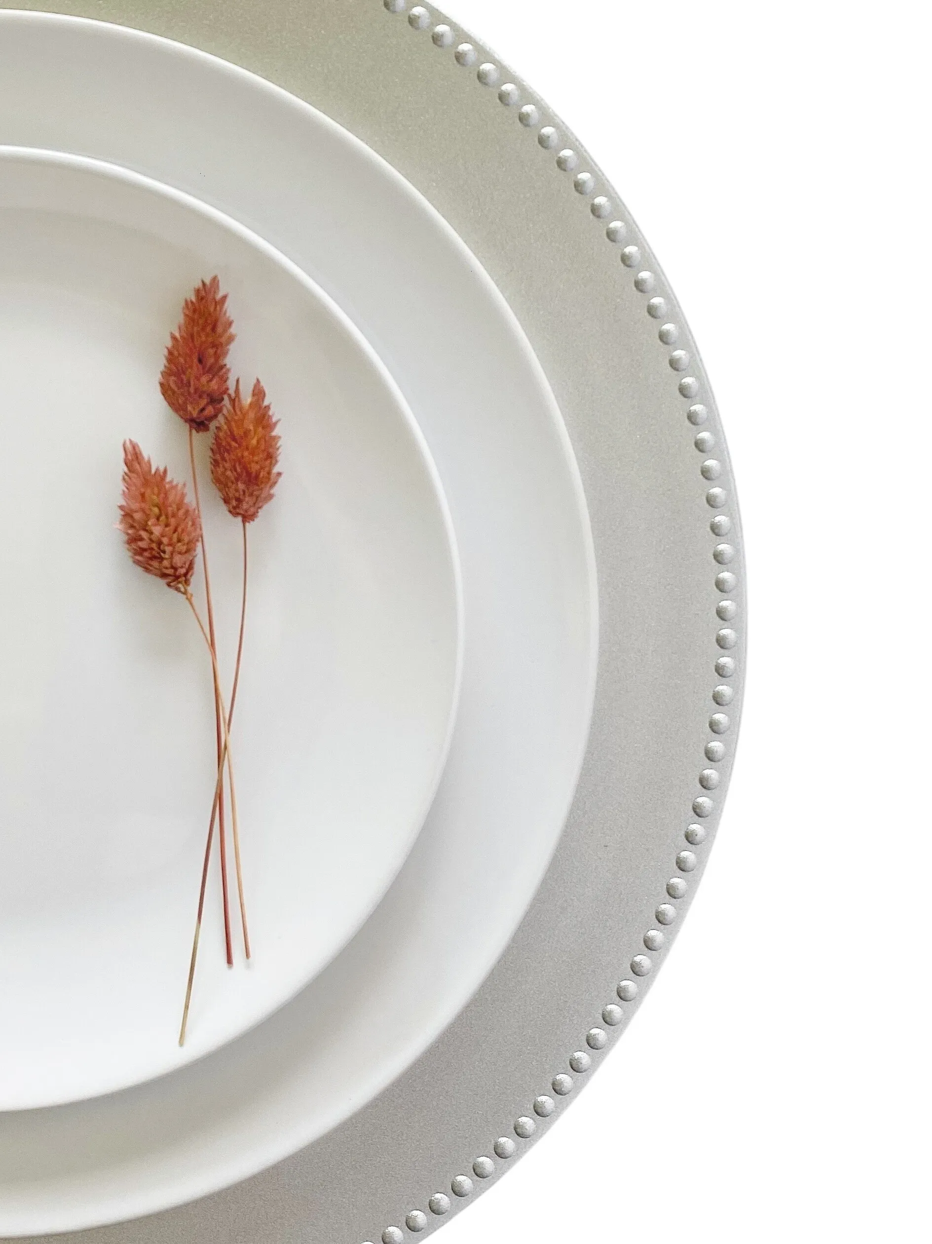 Silver and Gold Charger Plates