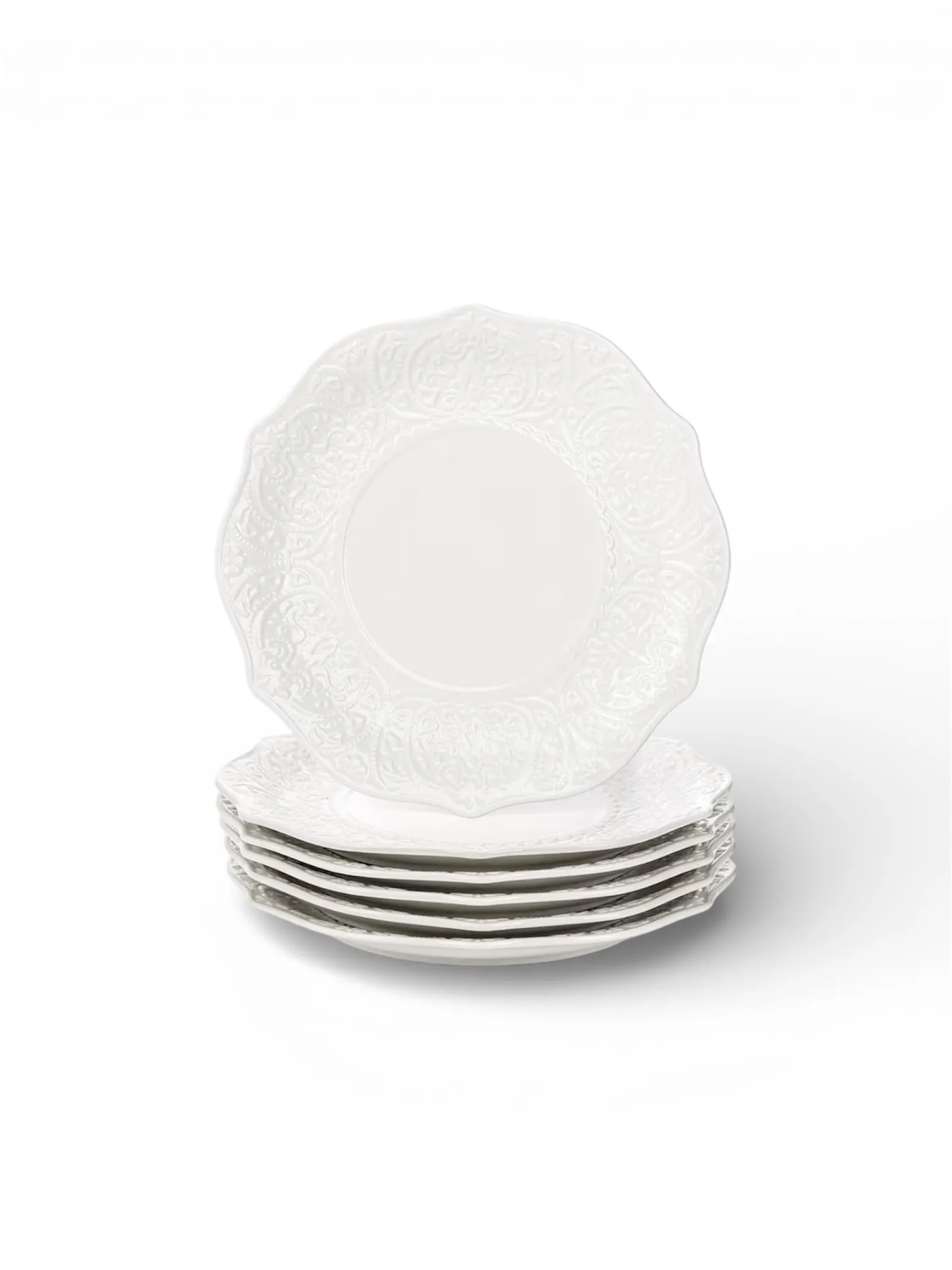 Porcelain Embossed Plates
