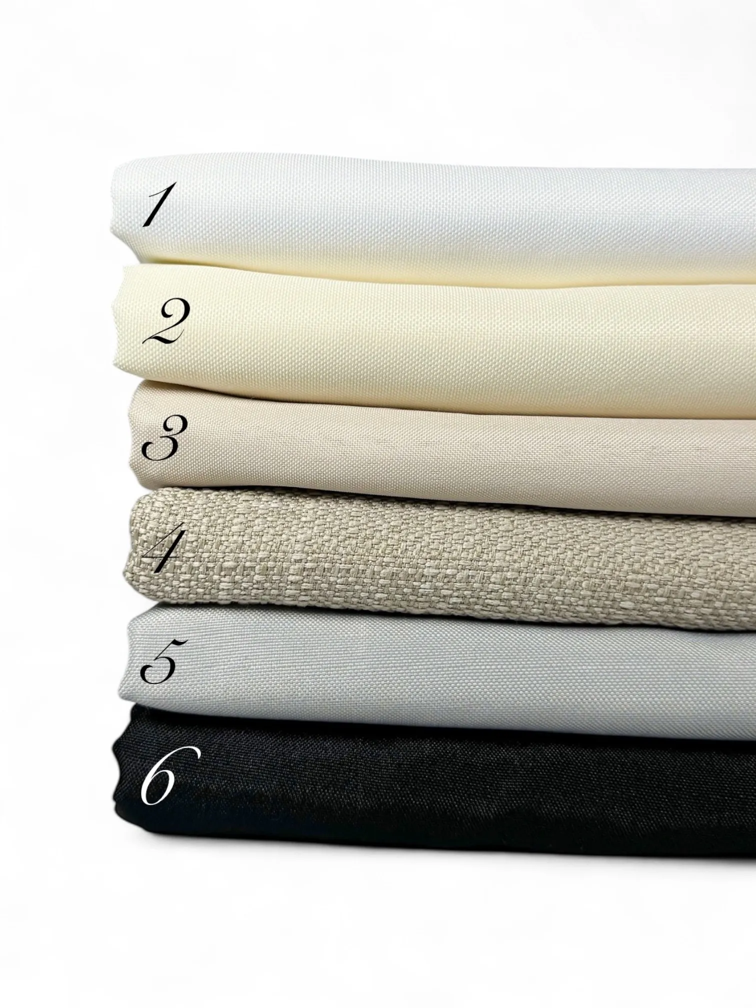 White, Ivory, Beige, Textured Beige, Gray & Black Table Covers
