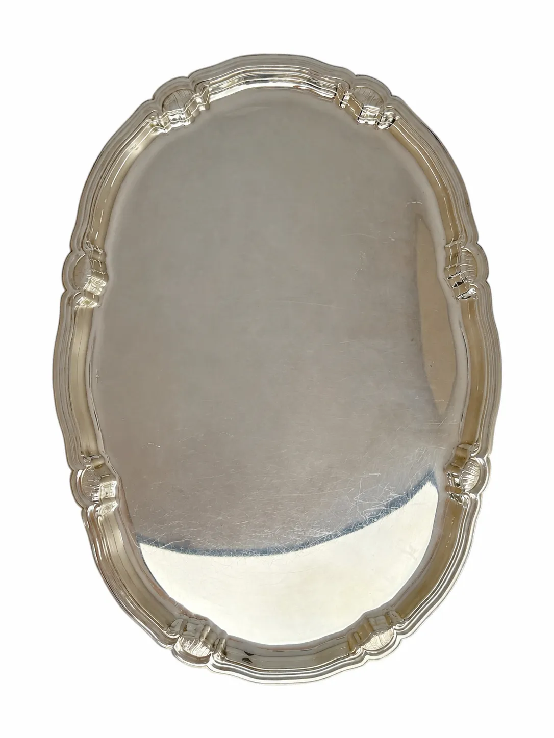 Large Silver Plated Serving Tray 