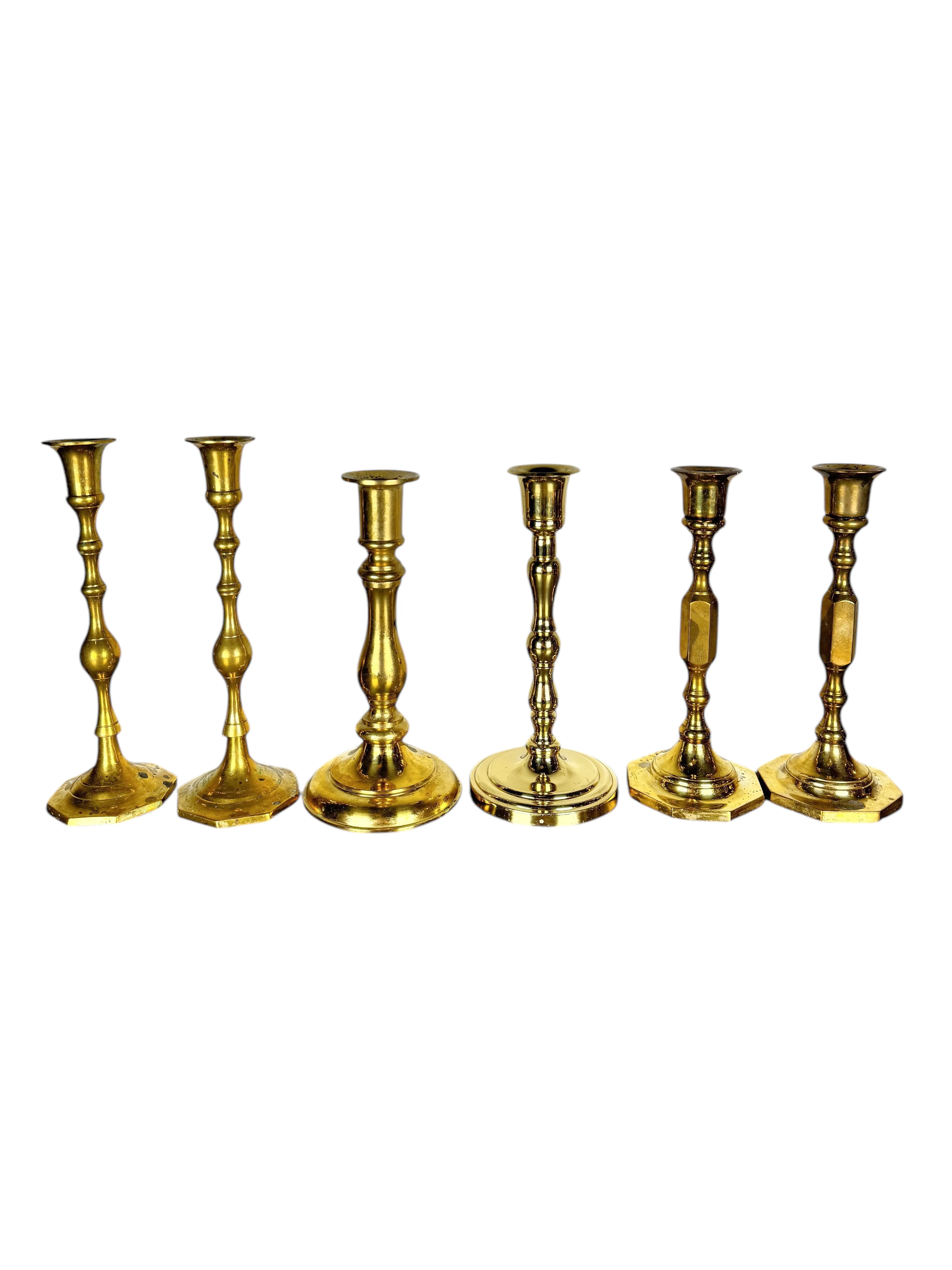 Antique Gold Candle Holder 