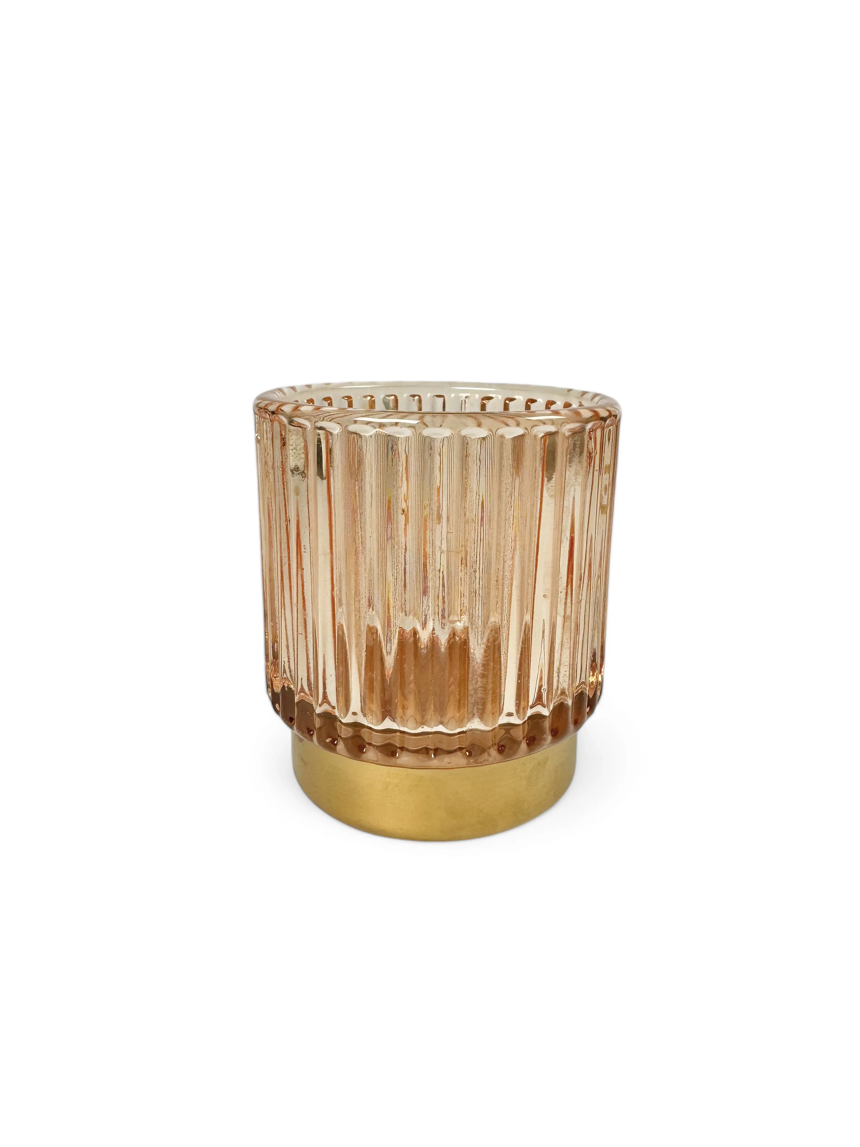 Peach & Gold Tealight Holders