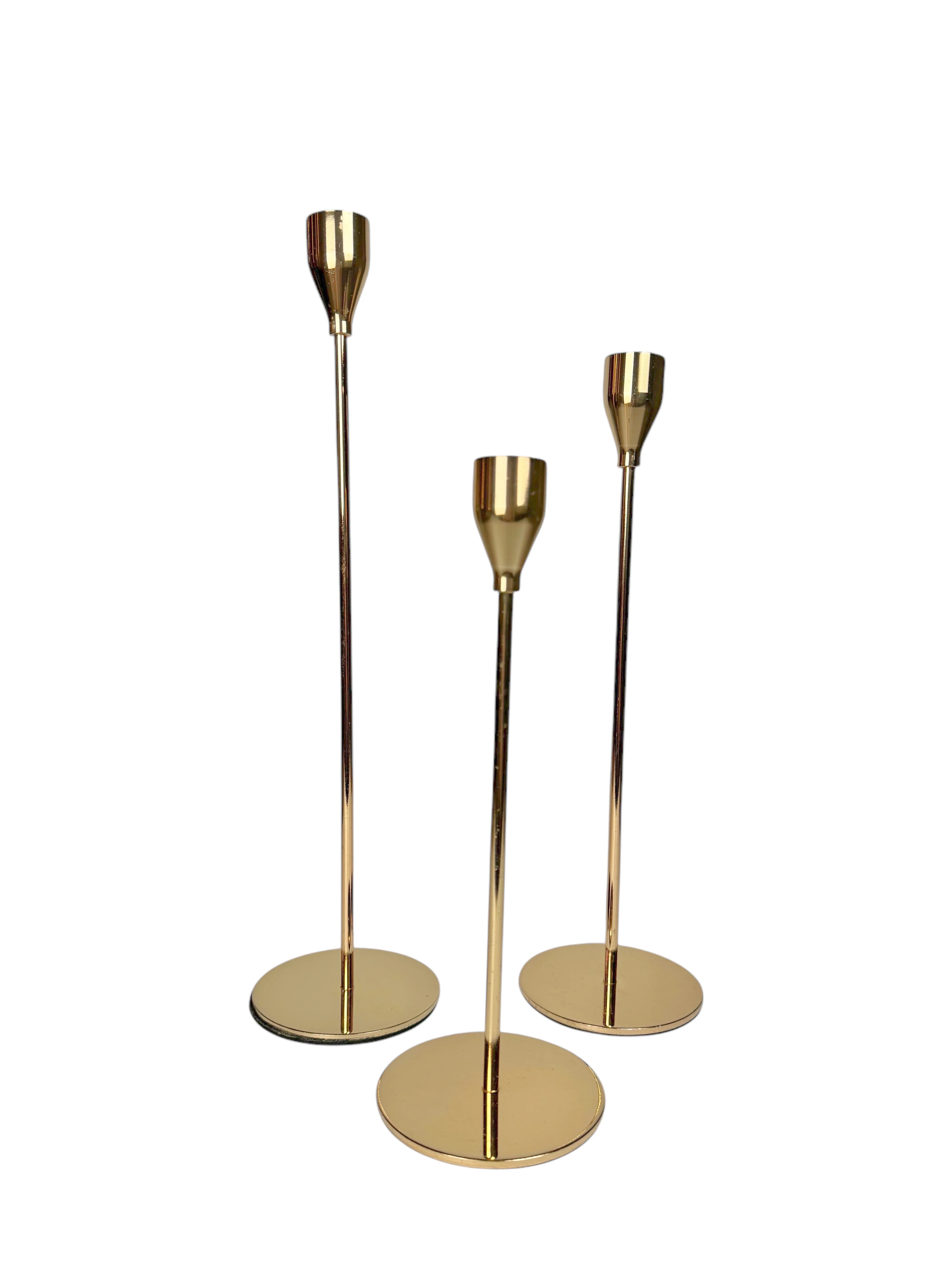 Modern Gold Candle Holders