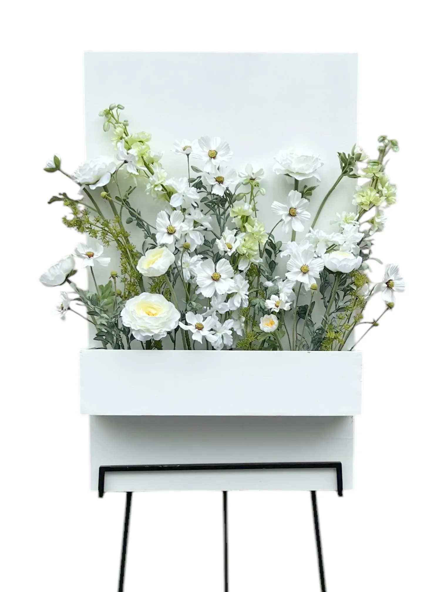 White Faux Flower for Welcome Sign