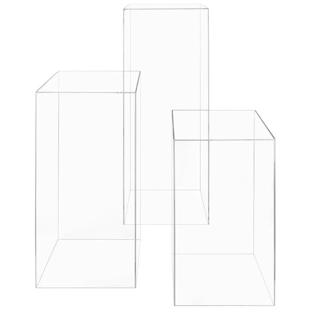 Acrylic Pedestal Set of 3
